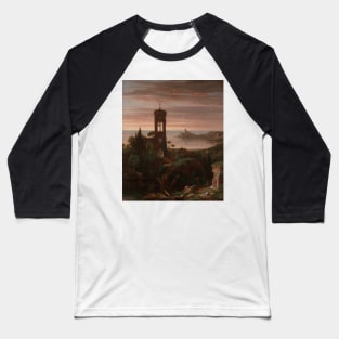 The Vesper Hymn by Thomas Cole Baseball T-Shirt